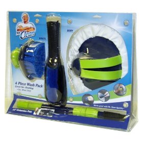 Show details of Mr. Clean 98994 Total Wash Pack :Tire, Wheel, Chenille Washglove, 22" Ext Handle.