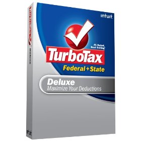 Show details of TurboTax Deluxe Federal + State + eFile 2008.