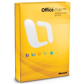 Show details of Microsoft Office 2008 for Mac Home & Student Edition.