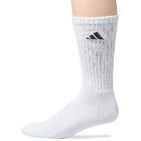 Show details of adidas Men's 6-Pack Crew Athletic Socks.