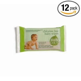 Show details of Seventh Generation Baby Wipes Travel Packs, Chlorine Free and Unscented, 40-Count Packages (Pack of 12)(480 Wipes).