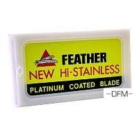 Show details of Feather Hi-Stainless Platimum Double Edge Razor Blades 10 Ct.