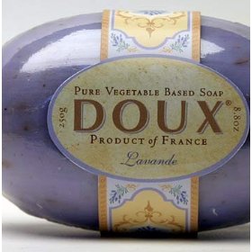 Show details of World-Famous DOUX Hand-Crafted Pure Shea Butter Soaps from the South of France 250g (oval).