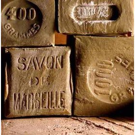 Show details of Savon de Marseille (Marseille Soap) pure olive oil soap from the South of France (Original Method, All Hand-Made).