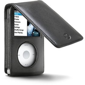 Show details of DLO HipCase Leather Folio Case for 80/120/160 GB iPod classic 6G (Black).