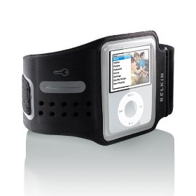 Show details of Belkin Neoprene Sports Armband for iPod nano 3G (Black/Gray).