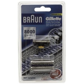 Show details of Braun 8000 360 Complete Foil and Cutter Block for Models 8995, 8985 and 8975.