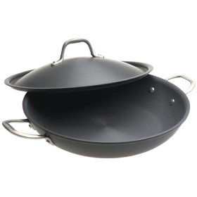 Show details of Calphalon Commercial Hard-Anodized 12-Inch Everyday Pan with Lid.