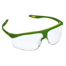Show details of John Deere Clear Safety Glasses with Two-Tone Frame #93100.