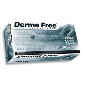 Show details of Microflex DF-850-M Derma Free Vinyl Exam Glove, Medium, 100 Pieces per Box.