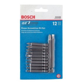 Show details of Bosch CC2480 Clic-Change 12-Piece Screwdriver Bit Assortment.