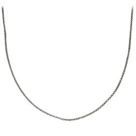 Show details of Sterling Silver 2mm Italian Rolo (Belcher) Chain Necklace, 16".