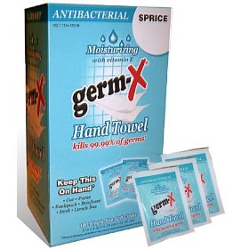 Show details of Germ-X Soft Wipes Singles Display - 100ct.