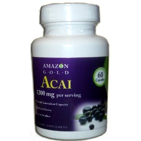 Show details of Acai Berry Fruit Capsules- Easy to Swallow- Amazon Gold-now with 1200 Mg Per Serving-60 Capsules- Powerful Antioxidant- Great for Diet & Weight Loss.