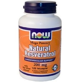 Show details of Natural Resveratrol (Mega Potency) 200 mg - 120 Vcaps.