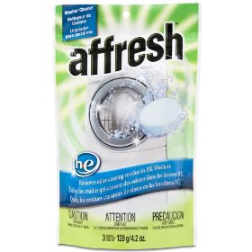 Show details of Whirlpool W10135699 Affresh High Efficiency Washer Cleaner, 3-Tablets.