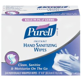 Show details of PURELL Instant Hand Sanitizing Premium Wipes - 8"x6" style- (144 ct.) - Case pack 3602-06.