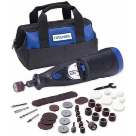 Show details of Dremel 7700-02 MultiPro 7.2-Volt 20,000 RPM Two-Speed Rotary Tool with 50 Accessories.