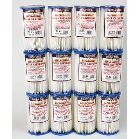 Show details of 12 POOL FILTER Cartridge TYPE A Fit Intex Krystal Clear 530 830 1000 1500 56601 58603 56635 58603.