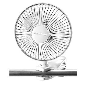 Show details of Air King 9145 6-Inch 2-Speed Clip-On Fan.
