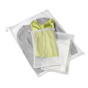 Show details of Honey-Can-Do LBG-01148 3-Piece Mesh Wash Bag Set, White.