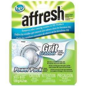 Show details of Whirlpool W10194073 Affresh High Efficiency Washer Cleaner with Grit Grabber Cloth.