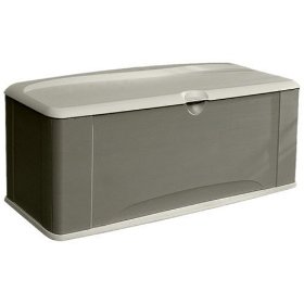 Show details of Rubbermaid 5E39 Extra Large Deck Box with Seat.