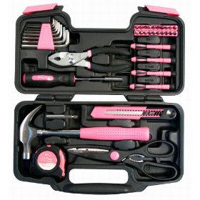 Show details of Apollo Precision Tools DT9706P 39-piece Pink General Tool Set.