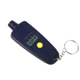 Show details of Compact Digital Tire Pressure Gauge - Keychain.