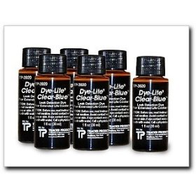 Show details of Tracerline Dye-Lite Clear-Blue Dye, 8 oz., Case of (6) 1 oz. bottles.