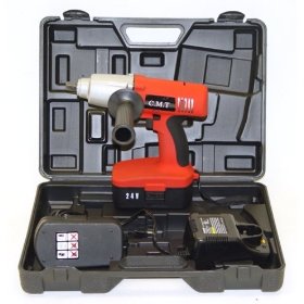 Show details of 'Monster Torque' Ultra-Duty 24-Volt Cordless Impact Wrench - 300 FT-LBS Torque - 2 Batteries.