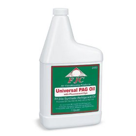 Show details of FJC, Inc. 2480 PAG Universal Oil with Fluorescent Leak Detection Dye (1 Quart).
