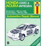 Show details of Haynes Repair Manual for 1994 - 2000 Acura Integra (Paperback).