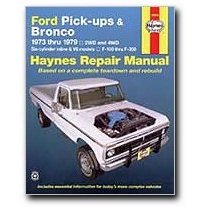 Show details of Haynes Ford Pick-ups and Bronco (73 - 79) Manual.