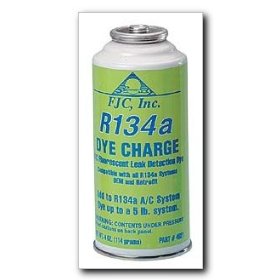 Show details of FJC DyeCharge Fluorescent Dye for R134a A/C Systems 4 oz. can.