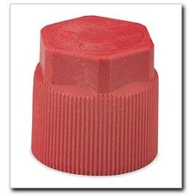 Show details of FJC R134a Service Port Cap Red.