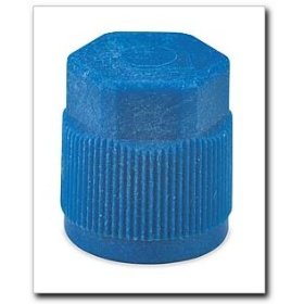 Show details of FJC R134a Service Port Cap Blue.