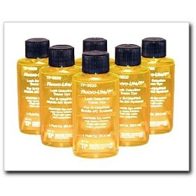 Show details of Tracerline Fluoro-Lite R-134a/PAG Bottled Dye, Case of (6) 1 oz. bottles.