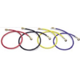 Show details of Mastercool 45962 96" R-12 Yellow Hose With Auto Shut-Off Fittings.