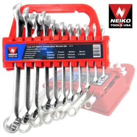 Show details of 11pc CrV Combination Wrench Tool Set, MM.