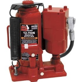 Show details of Torin Air/Hydraulic Bottle Jack - 12-Ton, Model# TA91206.