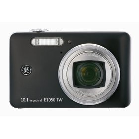 Show details of GE E1050TW-BK 10 MP Digital Camera with 5x Optical Zoom and 3.0-Inch Touch-Screen LCD (Black).