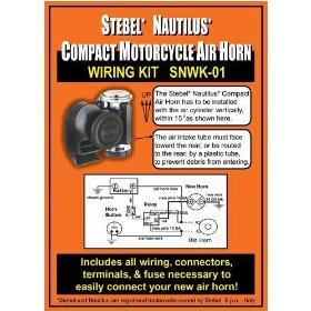 Show details of Wiring Kit for Stebel Nautilus Compact Motorcycle Air Horn.