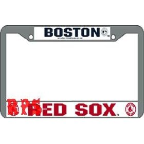 Show details of Boston Red Sox MLB Chrome License Plate Frame.