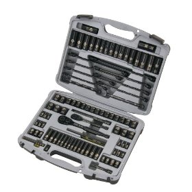 Show details of Stanley 92-839 Black Chrome and Laser Etched Socket Set, 99-Piece.