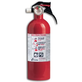 Show details of Kidde FA5B Basic Fire Extinguisher with Pressure Gauge.