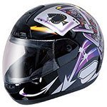 Show details of DOT Full Face Motorcycle Helmets 603AXBlack.