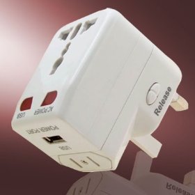 Show details of Universial Travel AC Wall Adapter USB Charger.