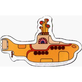 Show details of 15330 THE BEATLES Yellow Submarine Logo Sticker / Decal.