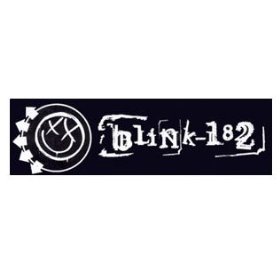 Show details of Blink 182 - Black and White Face logo - Sticker / Decal.